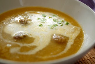 Овощной суп-пюре с тефтельками