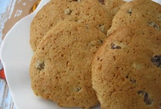 Овсяно-медовое печенье с изюмом