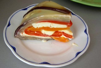 Террин из баклажанов и перцев