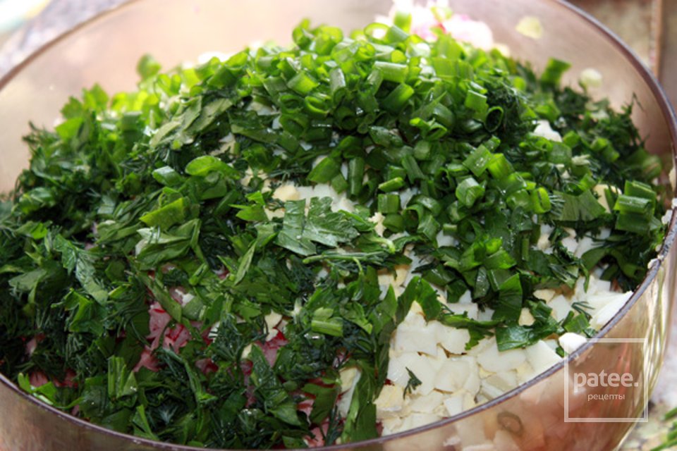 Окрошка с квасом - Шаг 6