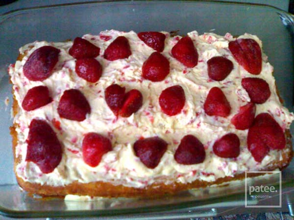 Творожный торт с клубникой - Шаг 8