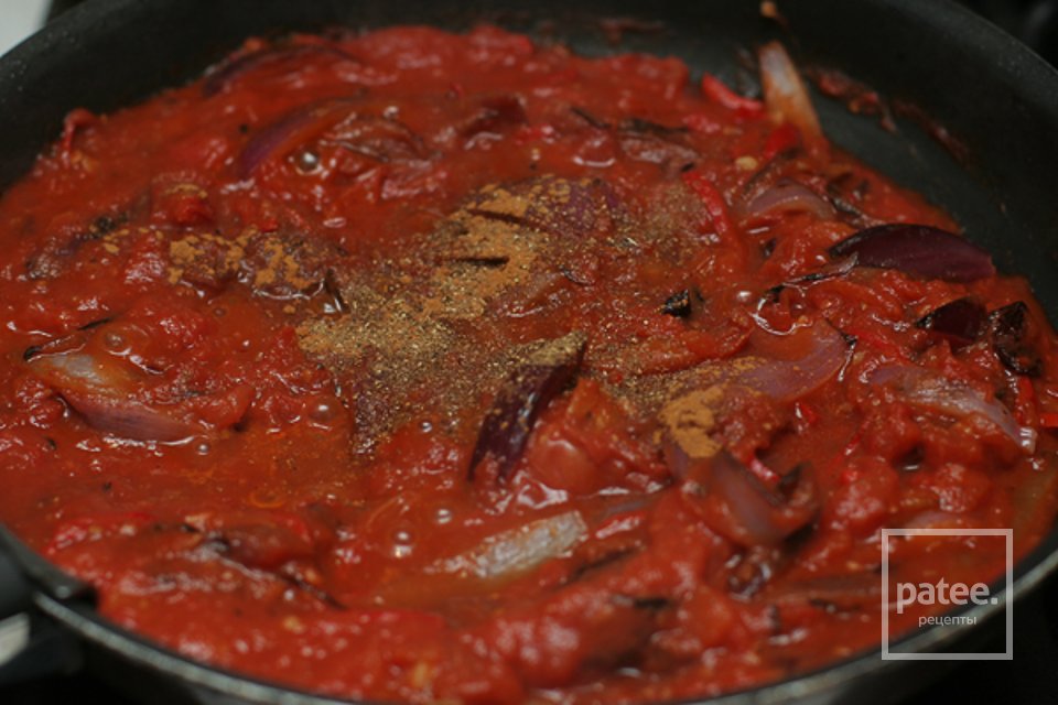 Чили из черной фасоли и баклажан - Шаг 7