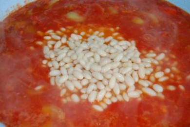Лечо с фасолью - приготовление