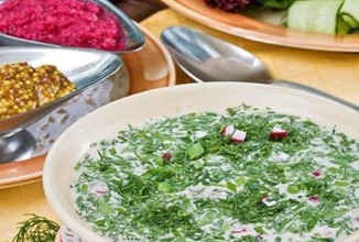 Окрошка на кефире