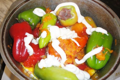 Фаршированные перцы - приготовление