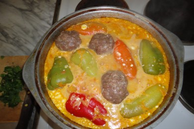 Фаршированные перцы - приготовление