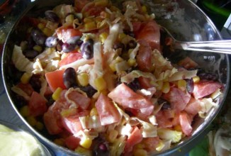 Корейский салат с фасолью