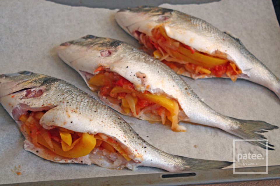 Дорада, фаршированная овощами - Шаг 8