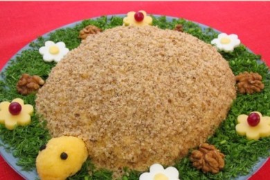 Салат "Черепаха" - приготовление