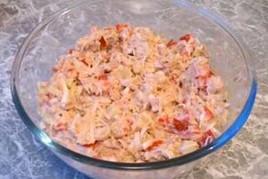 Салат «Футбол» - приготовление