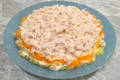 Салат «Весенний день» - приготовление