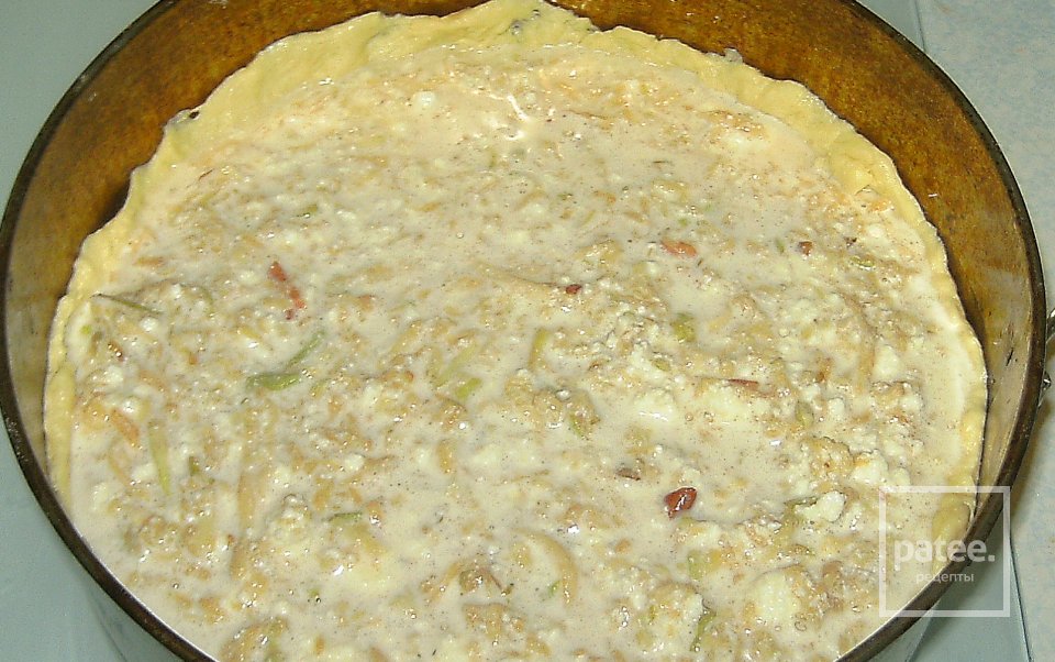 Быстрый пирог с яблоками и творогом - Шаг 10