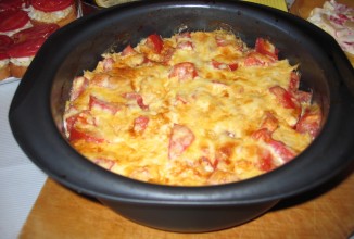 Яичница с помидорами