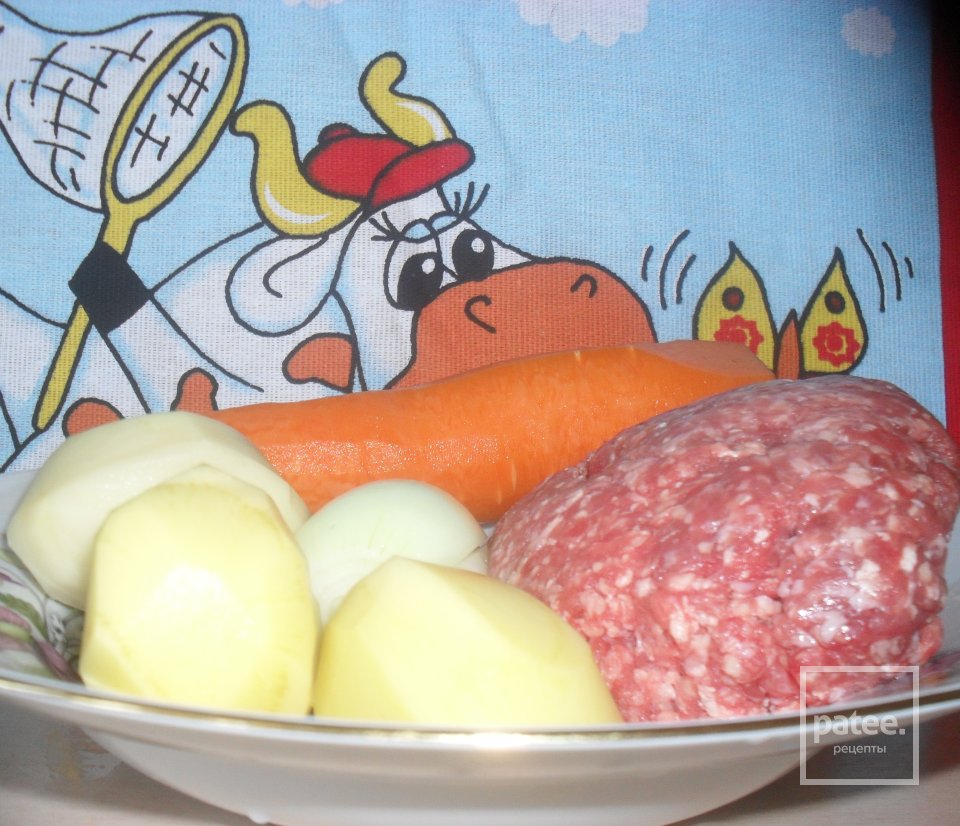 Суп с фрикадельками и буковками - Шаг 1