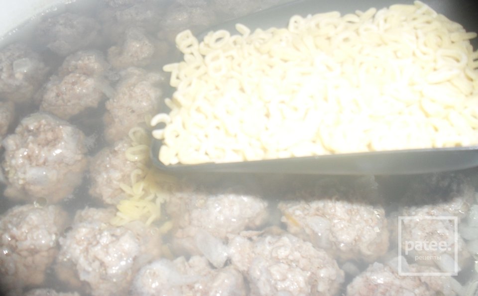 Суп с фрикадельками и буковками - Шаг 5