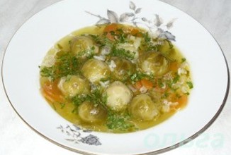 Суп из брюссельской капусты