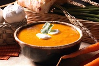 Морковный суп с мятой