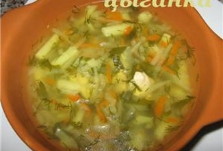 Суп с кольраби