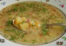 Суп овощной с ячневой крупой