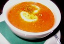 Суп-пюре из лука, риса и помидоров
