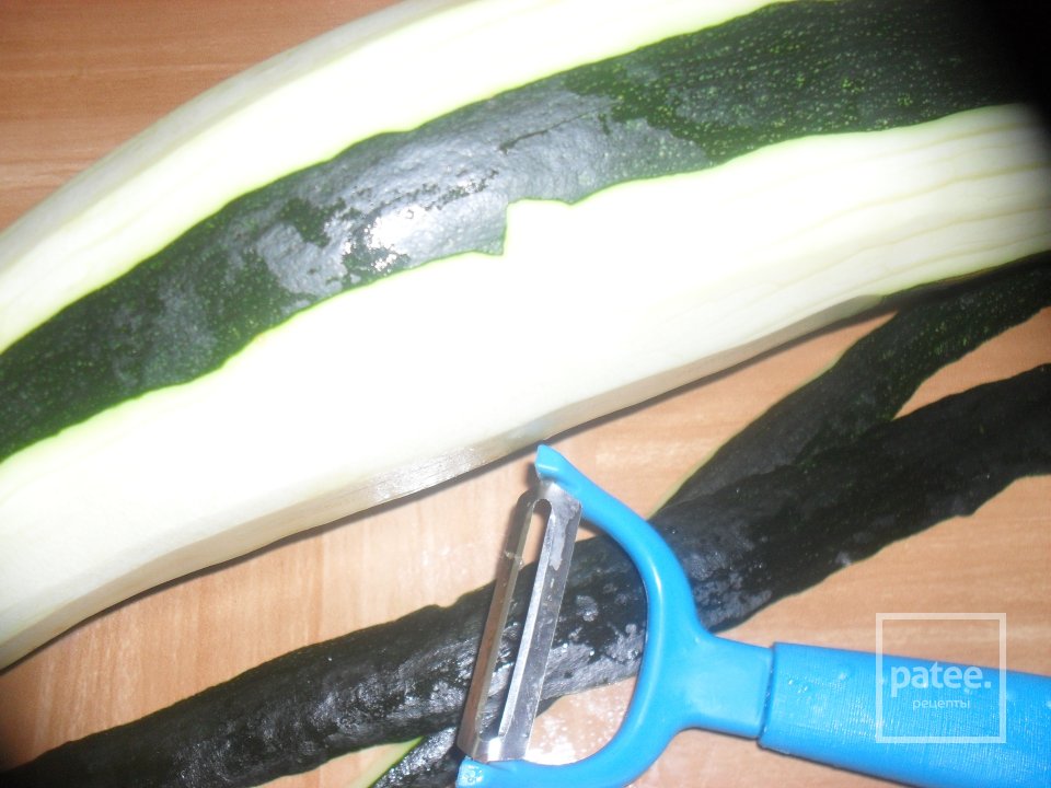 Острый кабачок с кунжутом - Шаг 1