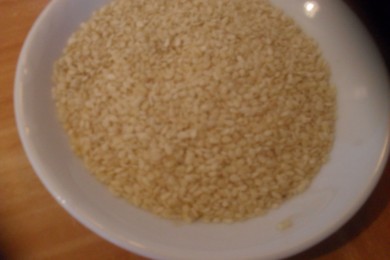 Острый кабачок с кунжутом - приготовление