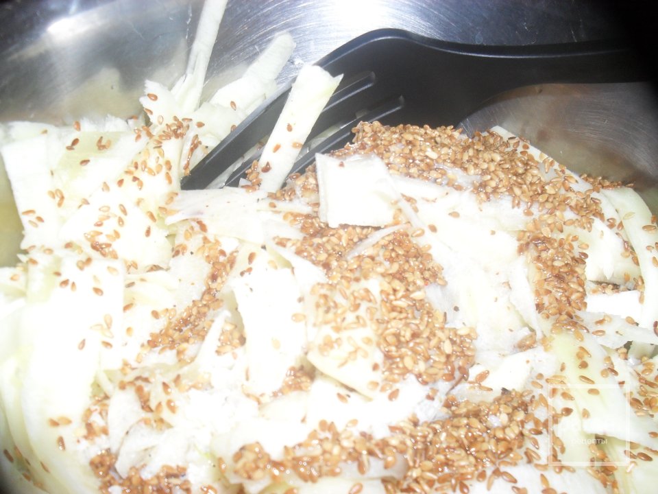 Острый кабачок с кунжутом - Шаг 5