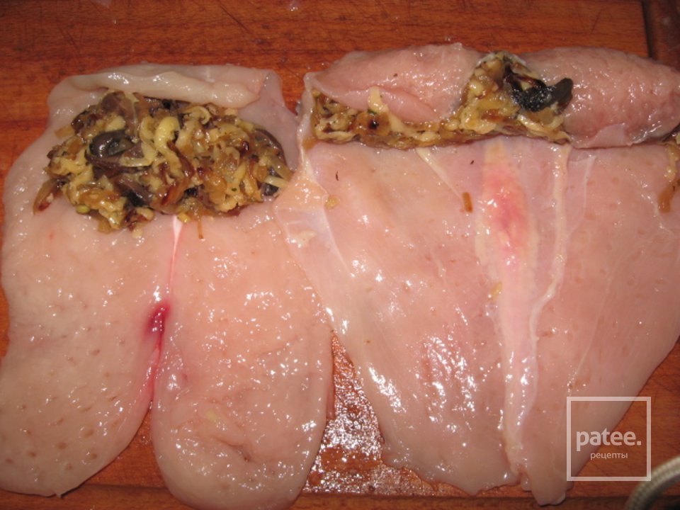 Рулет куриный с грибочками - Шаг 3