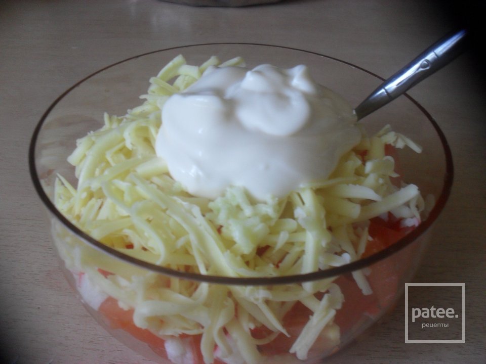 Салат из помидоров и сыра - Шаг 3