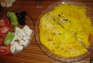 Яичница с сыром