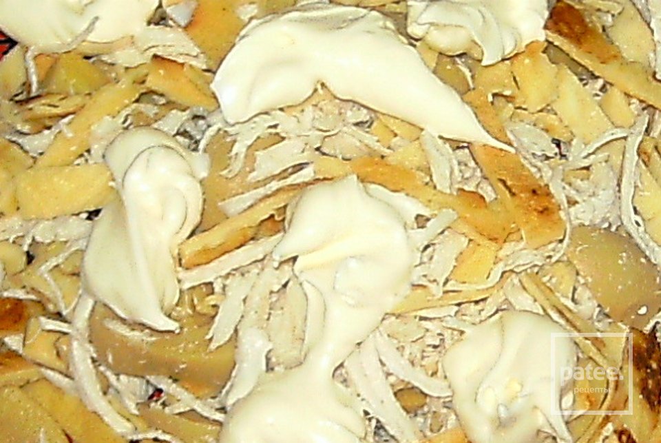 Салат с яичными блинчиками - Шаг 7