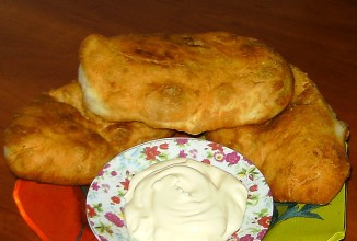 Дрожжевые пирожки с картофелем и печенью