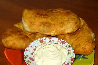 Рецепт Дрожжевые пирожки с картофелем и печенью