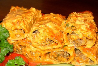 Фаршированные маникотти