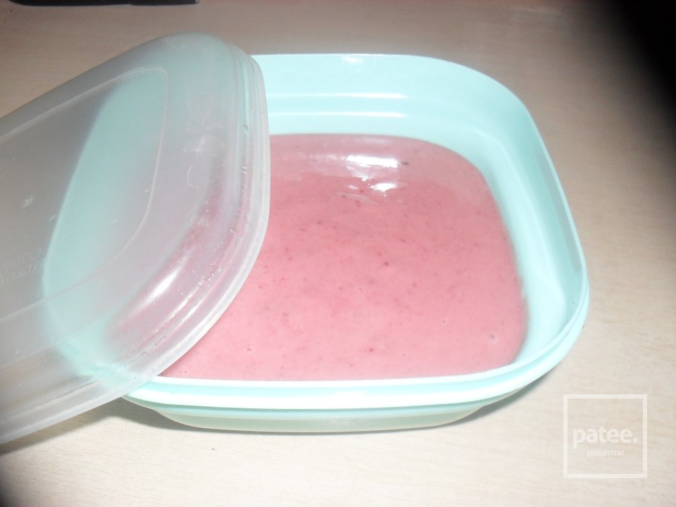 Клубничное сорбе с ванильным йогуртом - Шаг 3