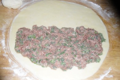 Чебуреки с бараниной - приготовление