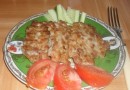 Котлеты рубленные из свинины