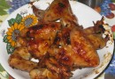 Крылышки куриные в духовке
