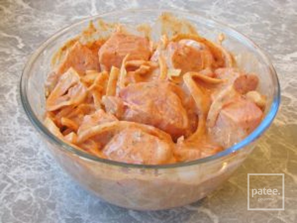 Шашлык в розовом соусе - Шаг 3