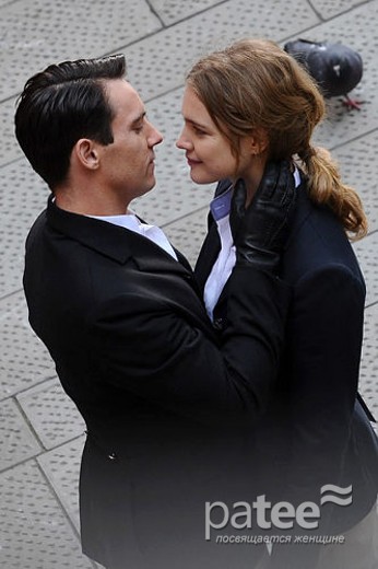 Джонатан Рис-Майерс и Наталья Водянова на съемках «Прекрасной дамы»