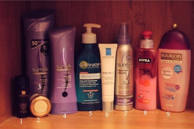 Моя полочка счастья в ванной