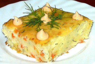 Запеканка из картофеля и болгарского перца