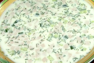 Окрошка на молочной сыворотке