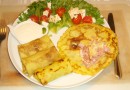 Блинчики с ветчиной и сыром