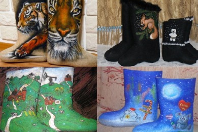 Расписные валенки