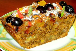 Виноградно-ореховый пирог