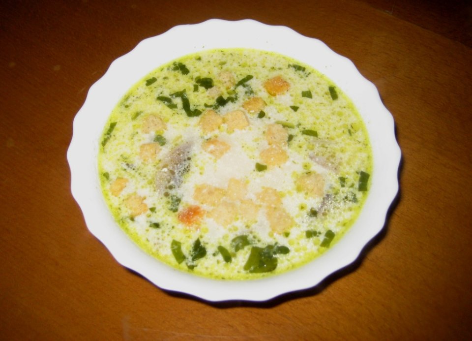 Сырно-грибной суп