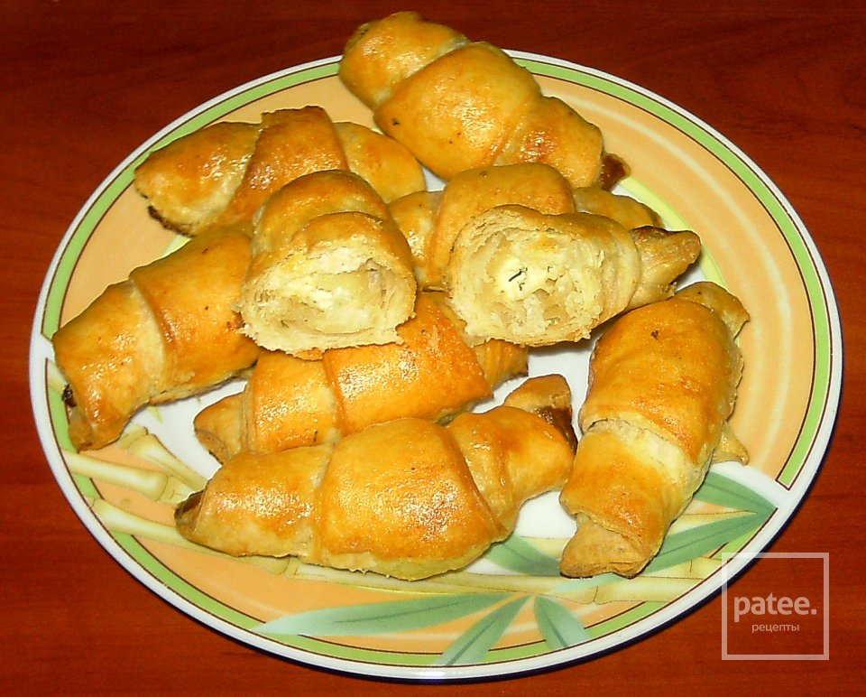 Рогалики с адыгейским сыром - Шаг 8