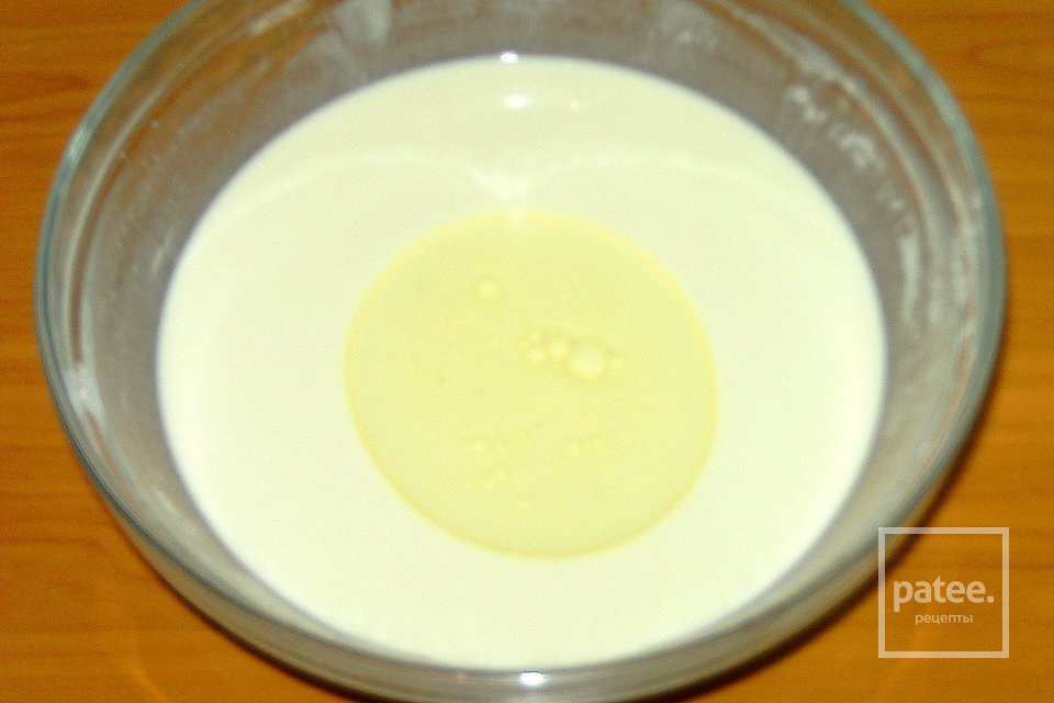 Ажурные блины с индейкой и сыром фета - Шаг 3