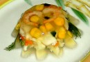 Заливное из рыбы с креветками